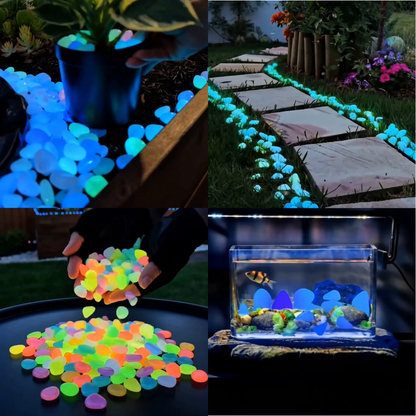 LAST DAY SALE 50%OFF💥🌈Colorful Glow-in-the-Dark Garden Stones