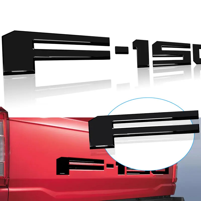 Ford F-150 3D Tailgate Letter Stickers – Stylish Pickup Truck Decals