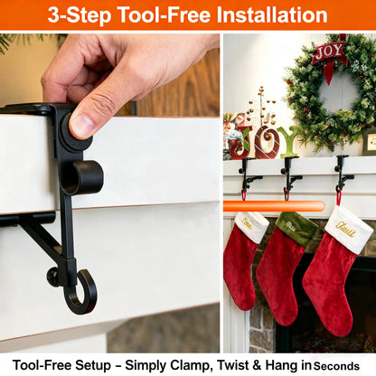 🎄Fireplace Stocking and Garland Hanger