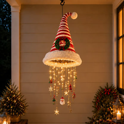 🔥HOT SALE 50% OFF🎅 Santa Hat Hanging Chandelier 🎄