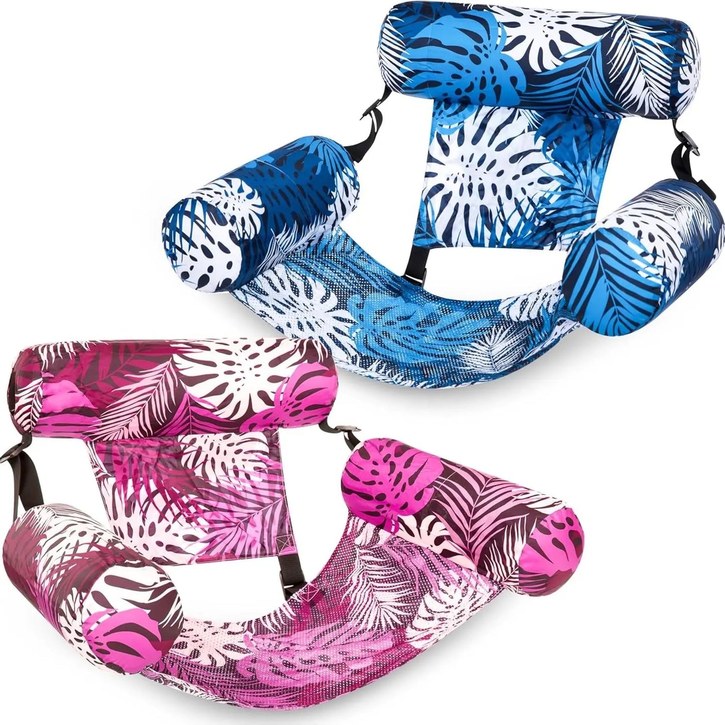 ⚡Hot Sales 49% OFF🔥Inflatable Pool Floats Adult, 2 Packs  Floating Lounge Chairs