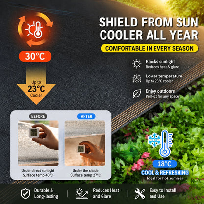 ☀️ 98% UV-Blocking Sunshade Net – Ultimate Outdoor Protection-3