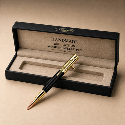 🖊100% Handmade Bolt Action Wooden Bullet PenTM | Crafted From Real Wood & Bullet Casing(Jake Wilson Handmade®) - BUY 2 FREE SHIPPING