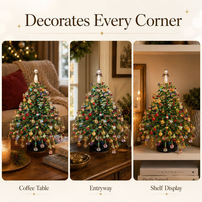 🔥🎁🎄✨ DIY Beaded Christmas Tree Kit – 🎅Create Your Own Sparkling Holiday Decoration
