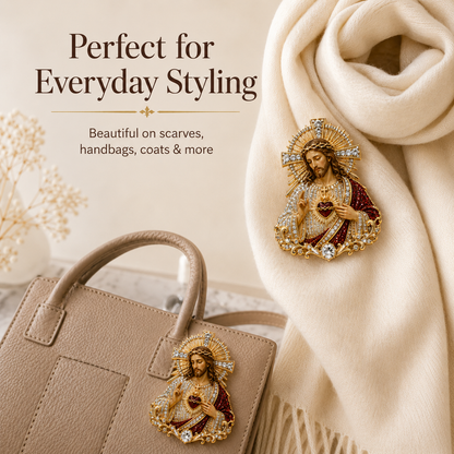 Sacred Heart of Jesus Brooch