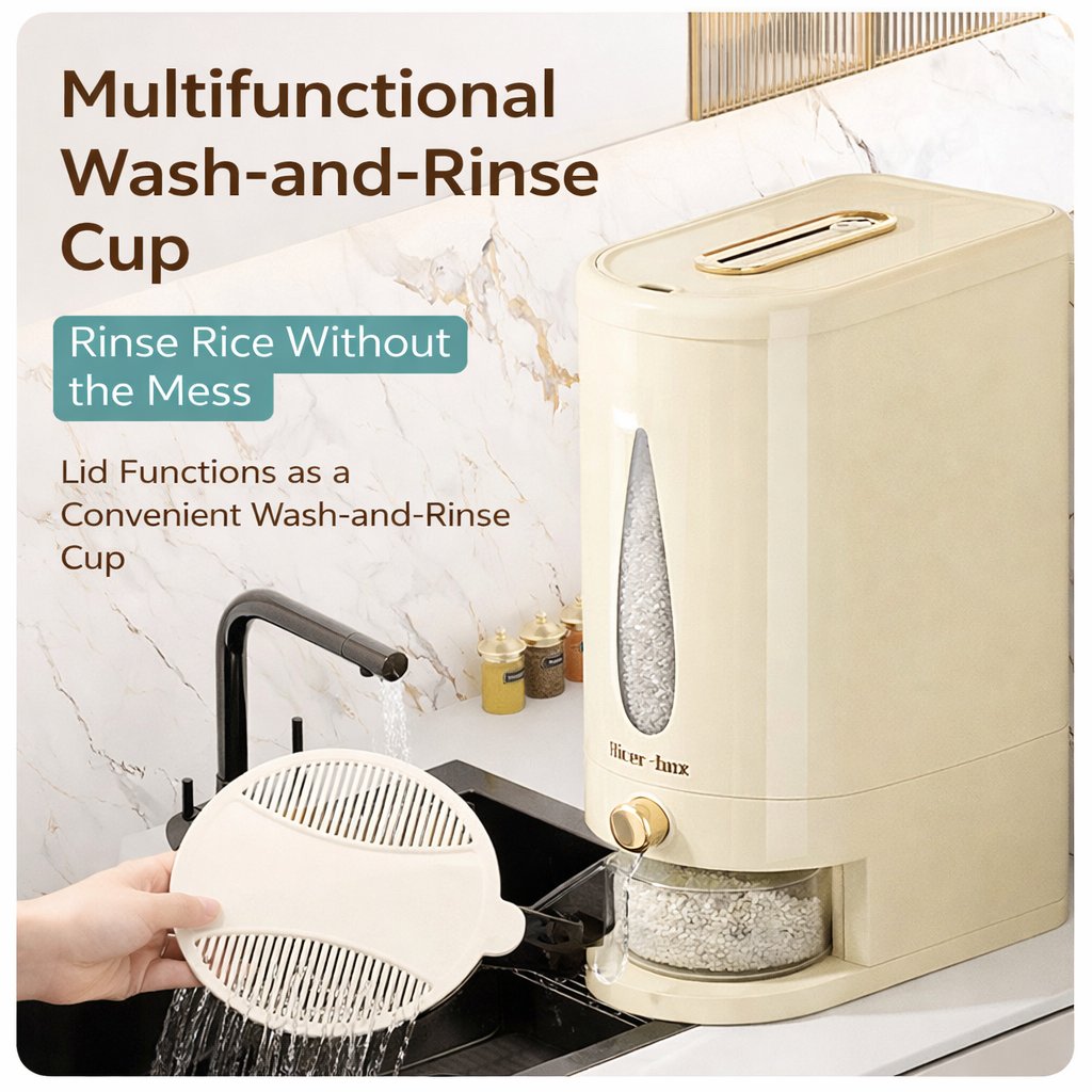 Kitchen Grain Dispenser Container 🍚