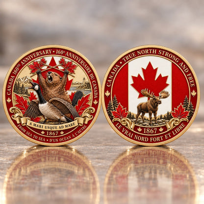 🍁Canada 160th Anniversary “A Mari Usque Ad Mare” Commemorative Coin