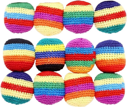 💥45K+ SOLD⚽️Hacky Sack Balls-Handmade Knitted Footbag Sack 2026 Upgraded Assorted Foot Bag