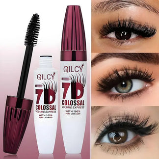 🎁Last Day ✨Women 7D Waterproof Volume Mascara | Long Lasting Curling Lashes Smudge Proof, Natural Volume Professional Eye Makeup Beauty
