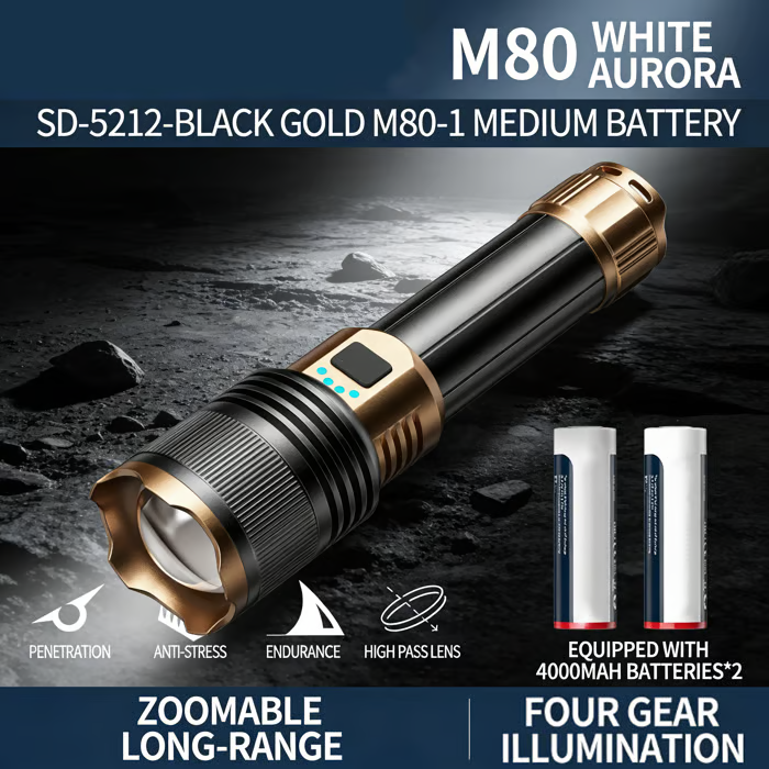 🔦 Rechargeable Outdoor Long-Range Ultra-Bright Laser Flashlight- Free Shipping