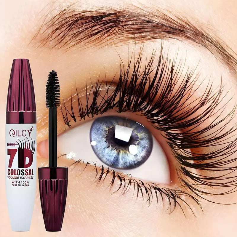 🎁Last Day ✨Women 7D Waterproof Volume Mascara | Long Lasting Curling Lashes Smudge Proof, Natural Volume Professional Eye Makeup Beauty