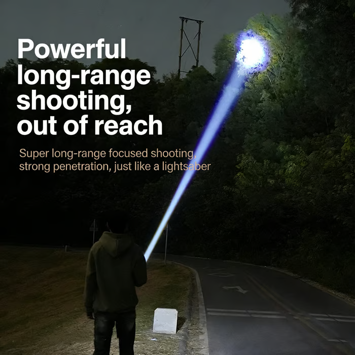 🔦 Rechargeable Outdoor Long-Range Ultra-Bright Laser Flashlight- Free Shipping