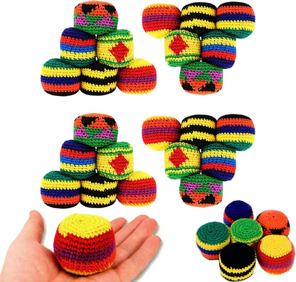 💥45K+ SOLD⚽️Hacky Sack Balls-Handmade Knitted Footbag Sack 2026 Upgraded Assorted Foot Bag
