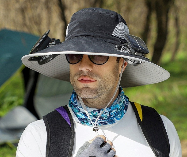 🔥Early Father's Day Sale 60% OFF🧢Wide Brim Solar Fan Outdoor Fishing Hat & USB Charging