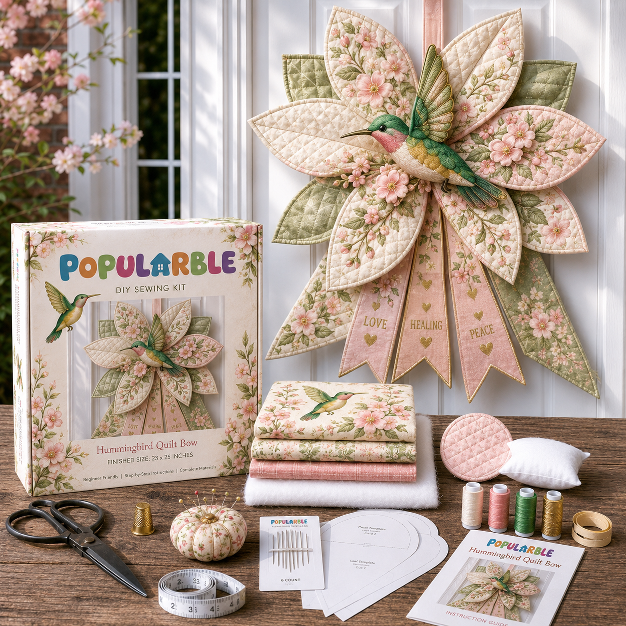 ✝️Last Day 50% OFF- Large Patchwork Bow Sewing Kit (Beginner-Friendly)