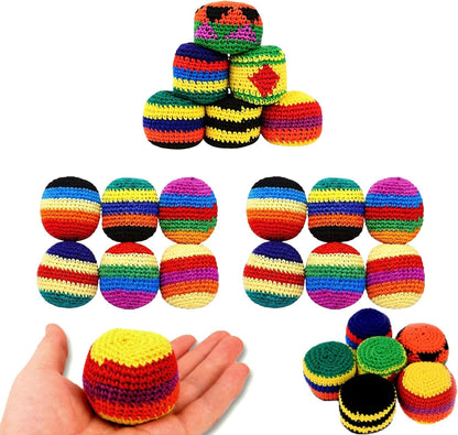 💥45K+ SOLD⚽️Hacky Sack Balls-Handmade Knitted Footbag Sack 2026 Upgraded Assorted Foot Bag