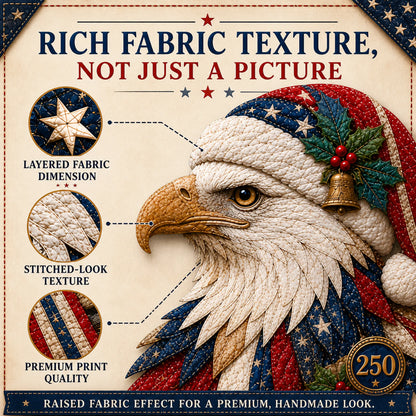 🔥LAST DAY 50% OFF - 🦅Eagle Fabric Art Kit – The Handmade Eagle That Tells Your Story