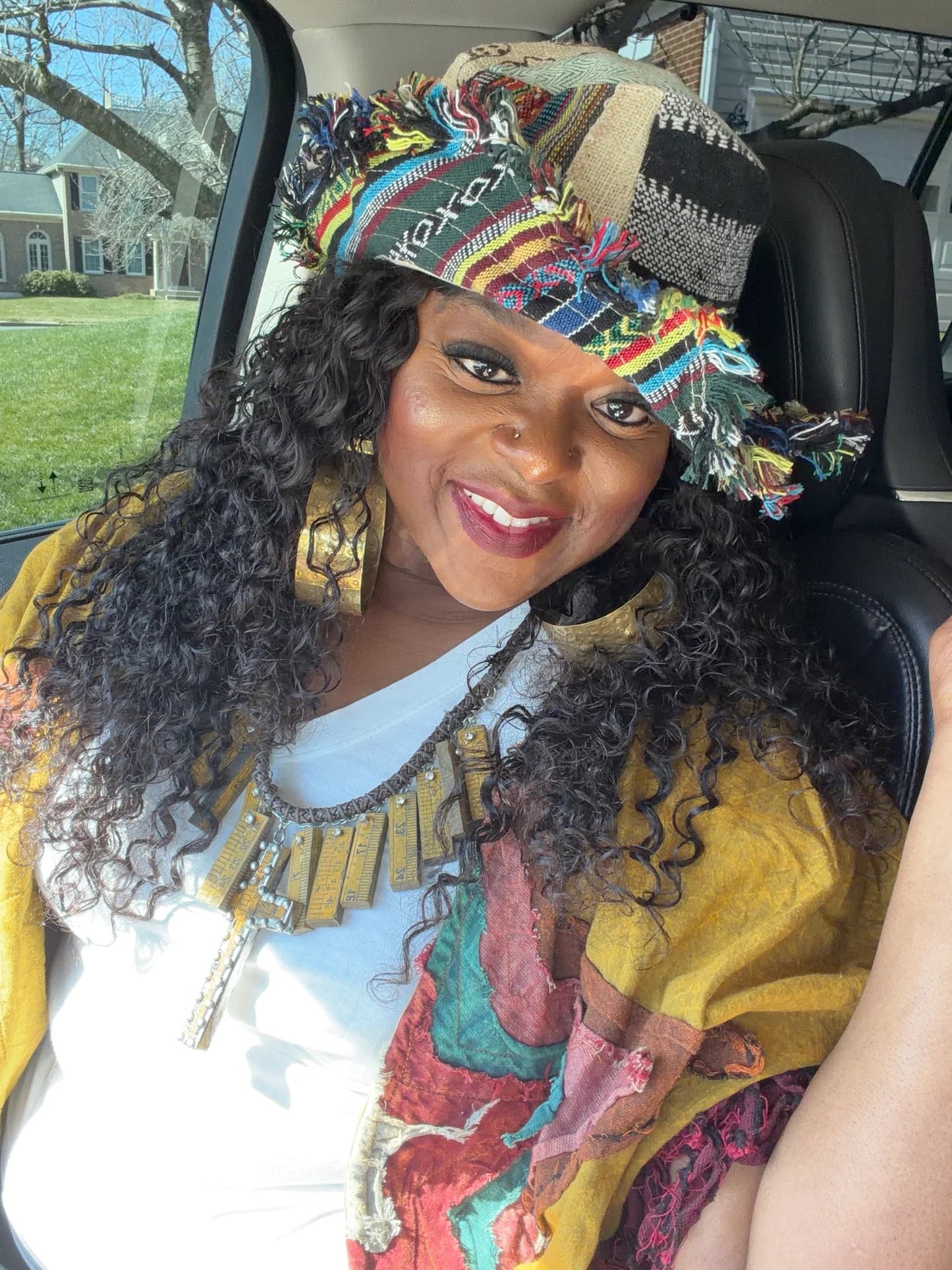 🔥Last Day: 49% OFF🔥Frayed Patchwork Bucket Hat – Shapeable Brim One-of-a-Kind Style