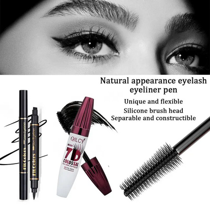 🎁Last Day ✨Women 7D Waterproof Volume Mascara | Long Lasting Curling Lashes Smudge Proof, Natural Volume Professional Eye Makeup Beauty