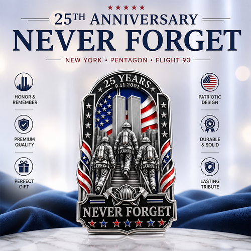 9/11 Never Forget Commemorative Brooch