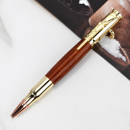 🖊100% Handmade Bolt Action Wooden Bullet PenTM | Crafted From Real Wood & Bullet Casing(Jake Wilson Handmade®) - BUY 2 FREE SHIPPING