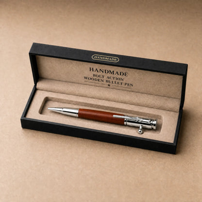 🖊100% Handmade Bolt Action Wooden Bullet PenTM | Crafted From Real Wood & Bullet Casing(Jake Wilson Handmade®) - BUY 2 FREE SHIPPING
