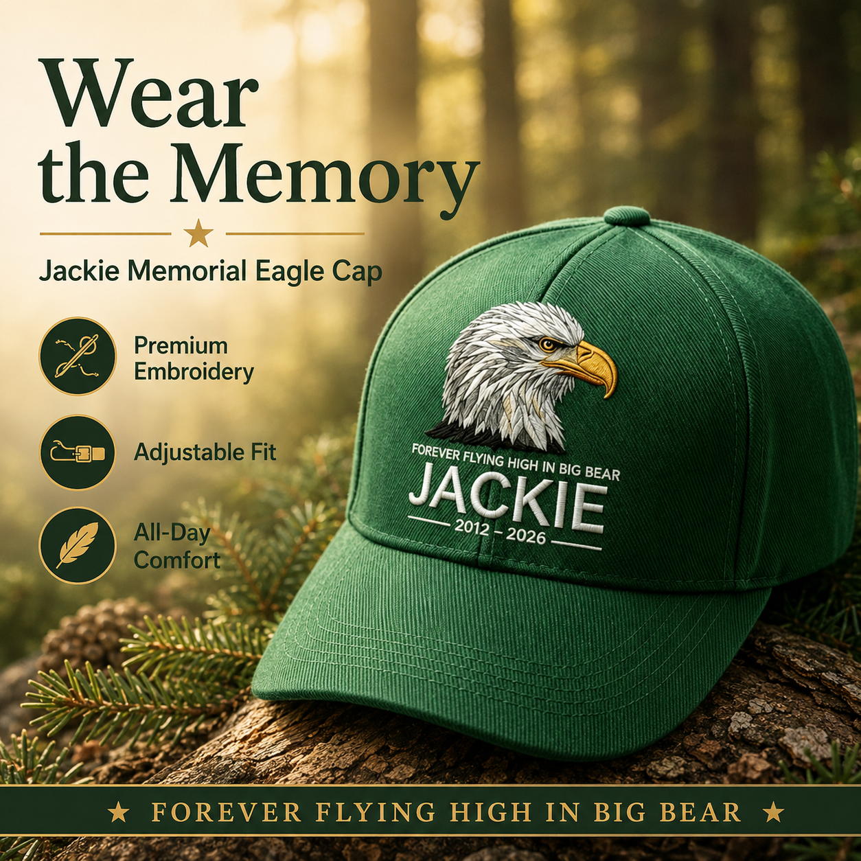 Unisex Fly Free Jackie Printed Hat