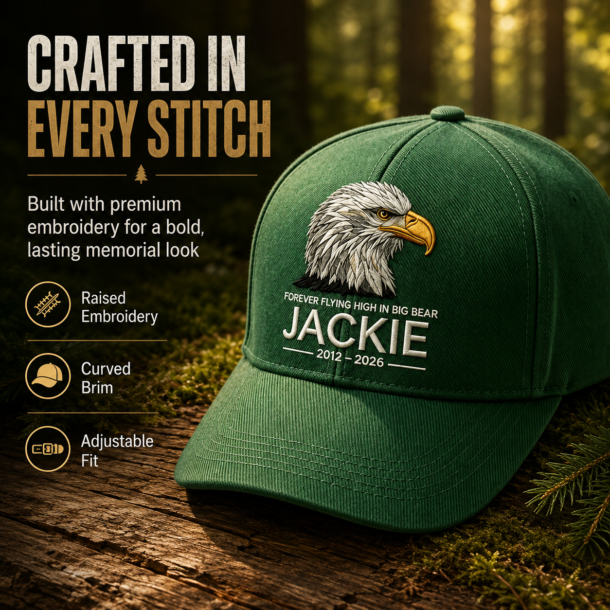 Unisex Fly Free Jackie Printed Hat