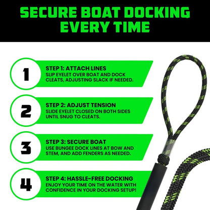 Shock Absorbing Bungee Dock Line