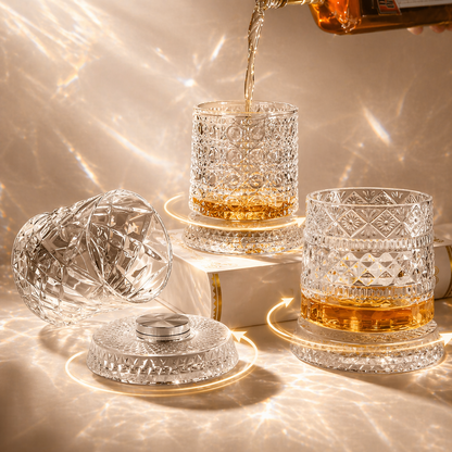 🎁Luxury 360° Spinning Crystal Glass