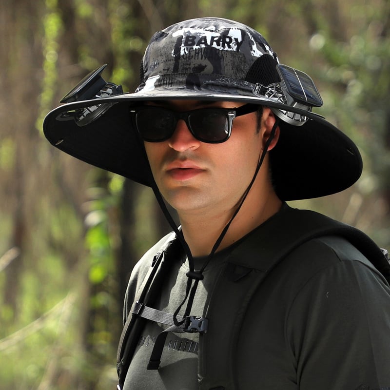 🔥Early Father's Day Sale 60% OFF🧢Wide Brim Solar Fan Outdoor Fishing Hat & USB Charging