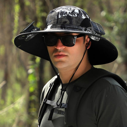 🔥Early Father's Day Sale 60% OFF🧢Wide Brim Solar Fan Outdoor Fishing Hat & USB Charging