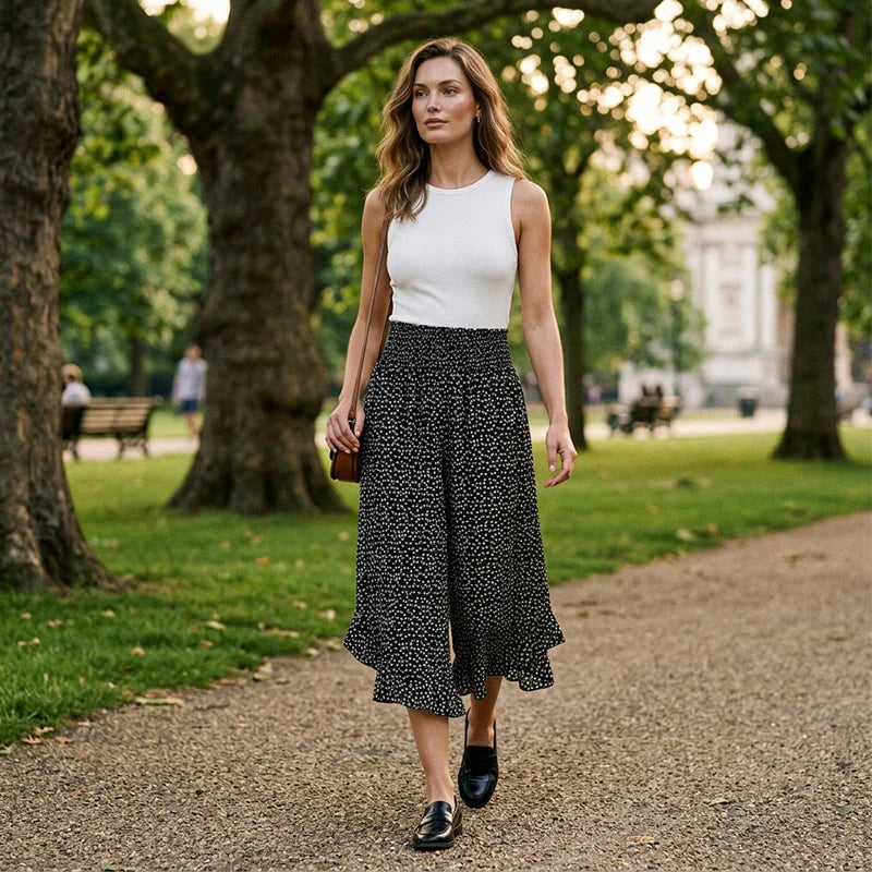 🌓Last Day 49% OFF👖Women’s Flowy High Waist Wide-Leg Pants – Slimming, Comfy & Chic🌺