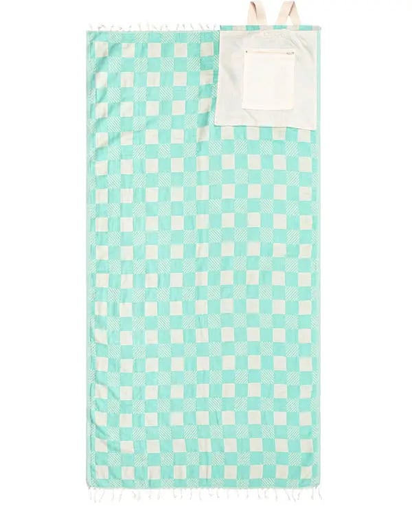 SWIRL TURTLE🏖️ 2-in-1 Organic Cotton Towel Bag