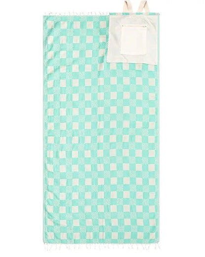 SWIRL TURTLE🏖️ 2-in-1 Organic Cotton Towel Bag
