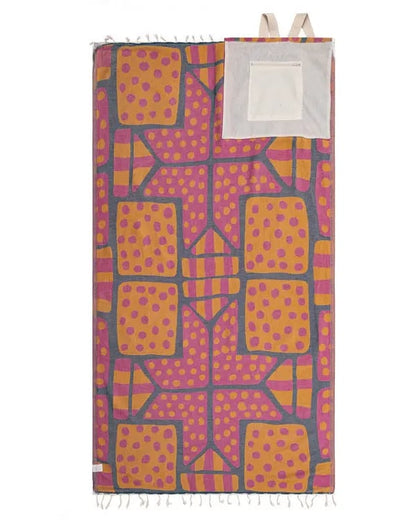 SWIRL TURTLE🏖️ 2-in-1 Organic Cotton Towel Bag