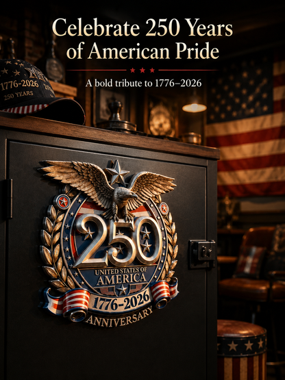 🇺🇸 250th Anniversary United States of America Metal Emblem Celebrate 250 Years of American Pride