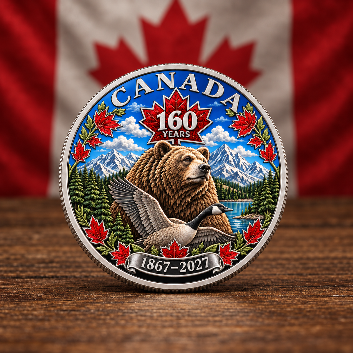 Canada 160th Anniversary Commemorative Heritage Coin