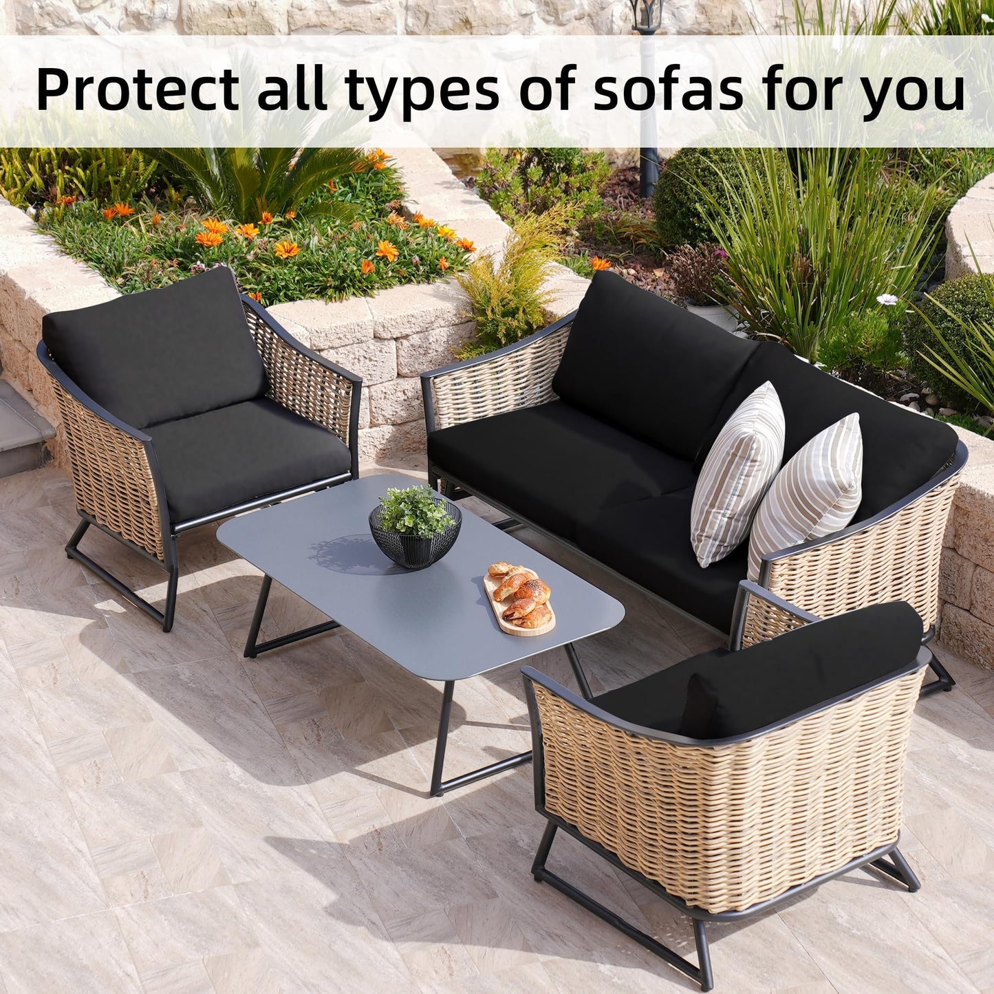 🪑 Stretch Sofa Cushion Covers Set (3 / 6 / 9 PCS) 🔥—Free Shipping