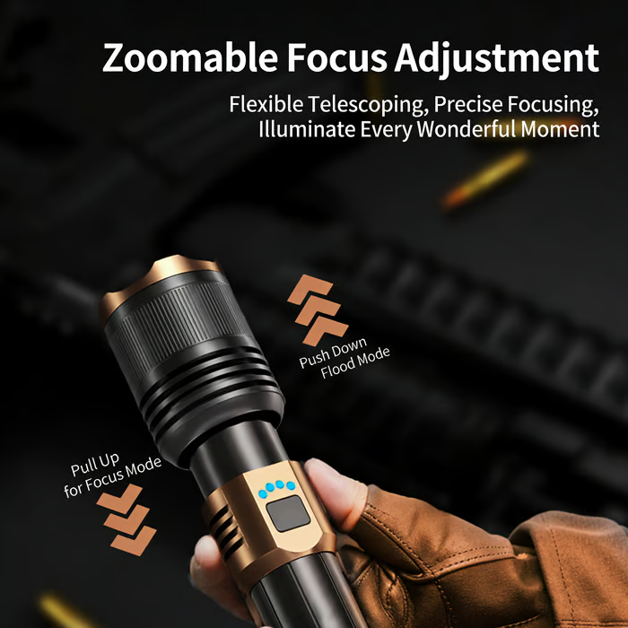 🔦 Rechargeable Outdoor Long-Range Ultra-Bright Laser Flashlight- Free Shipping
