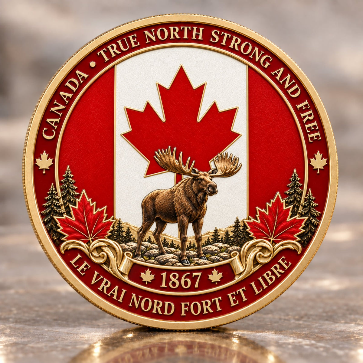 🍁Canada 160th Anniversary “A Mari Usque Ad Mare” Commemorative Coin