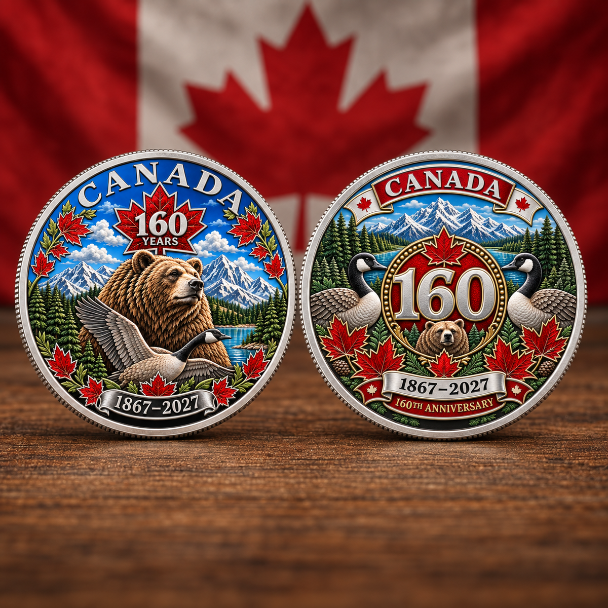 Canada 160th Anniversary Commemorative Heritage Coin