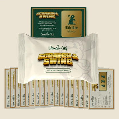 🔥LAST DAY 50% OFF - 🏌️🎁Scratch & SwingTM Scratch Off Golf Card Game (3 Decks / 57 Challenges)