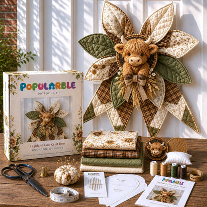 ✝️Last Day 50% OFF- Large Patchwork Bow Sewing Kit (Beginner-Friendly)