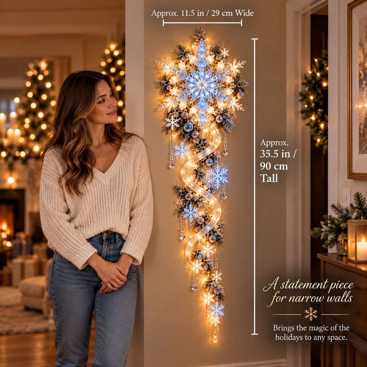 🔥Last Day 49% OFF🔥❄️ Giant Snowflake Blizzard Gofair™- Let the Snowstorm Glow Indoors
