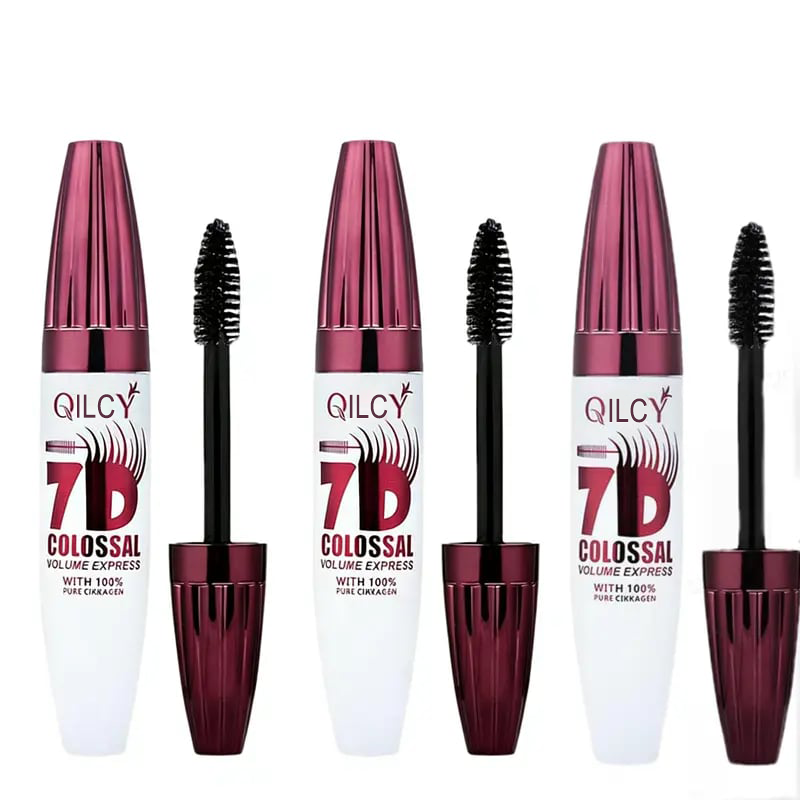 🎁Last Day ✨Women 7D Waterproof Volume Mascara | Long Lasting Curling Lashes Smudge Proof, Natural Volume Professional Eye Makeup Beauty