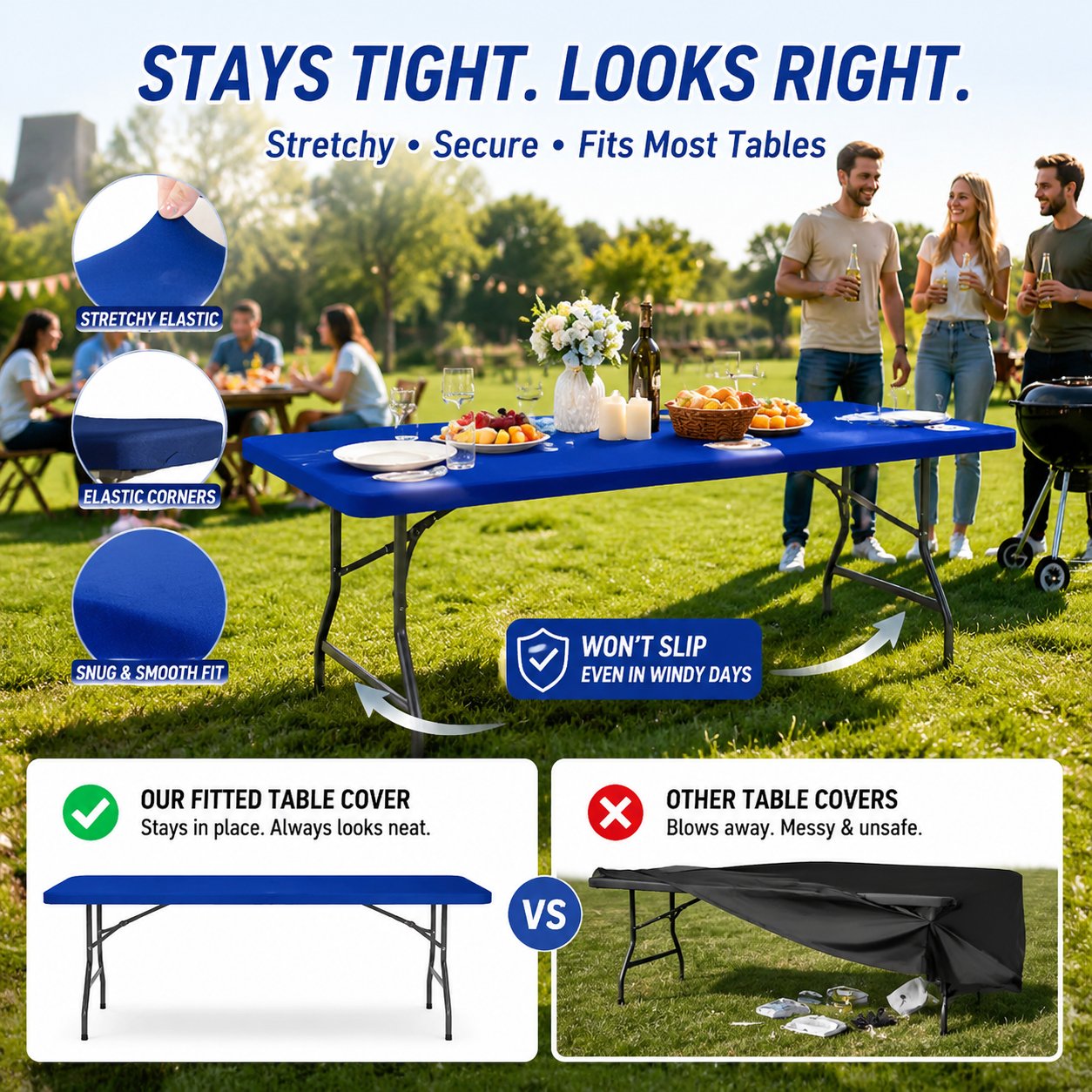 🛋️ Waterproof Stretchy Table Cover
