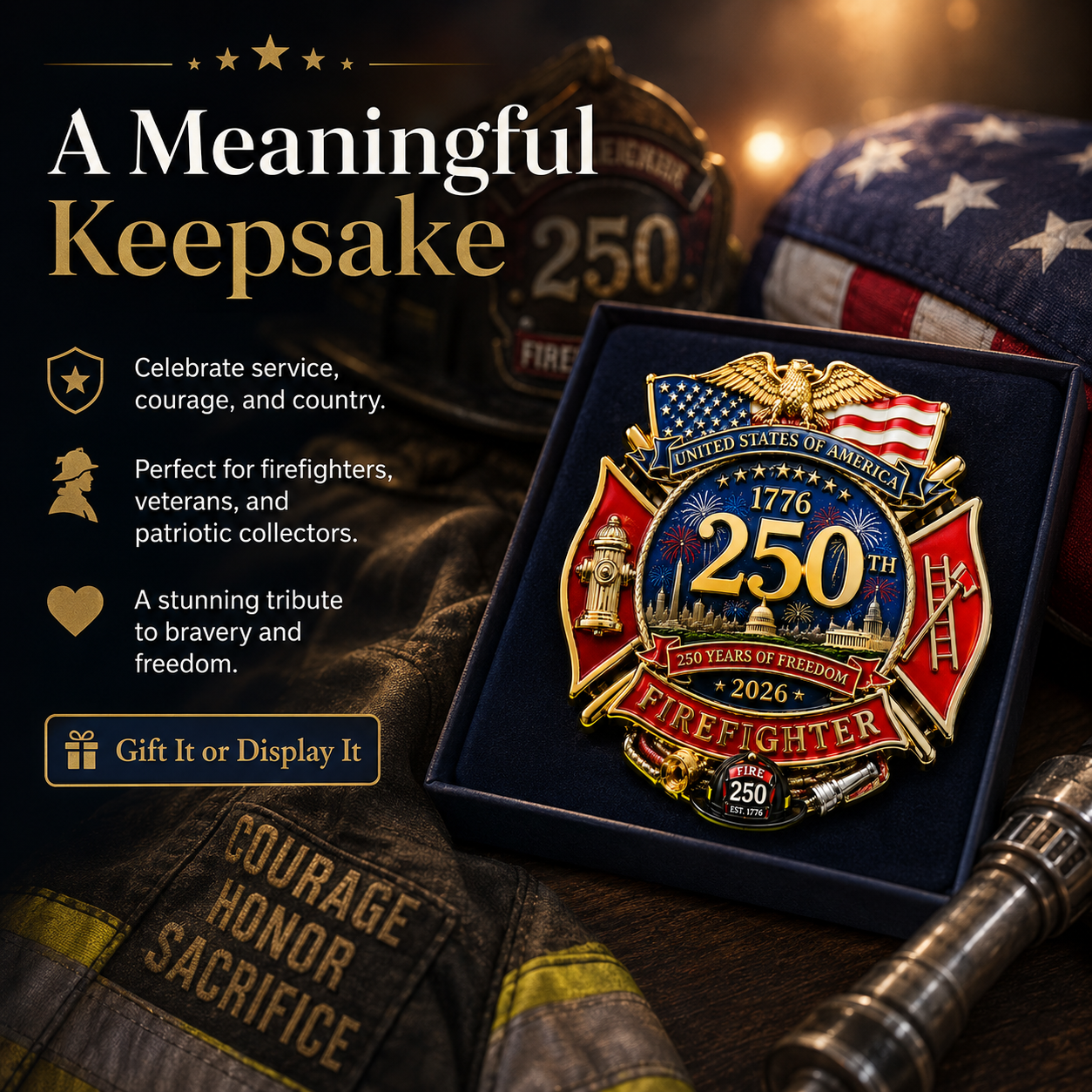 🔥2026 Hot Sale - 250th Anniversary Firefighter Badge