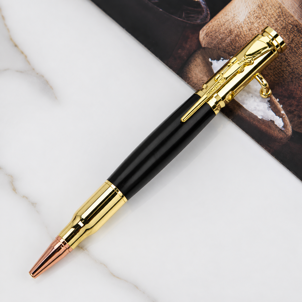 🖊100% Handmade Bolt Action Wooden Bullet PenTM | Crafted From Real Wood & Bullet Casing(Jake Wilson Handmade®) - BUY 2 FREE SHIPPING