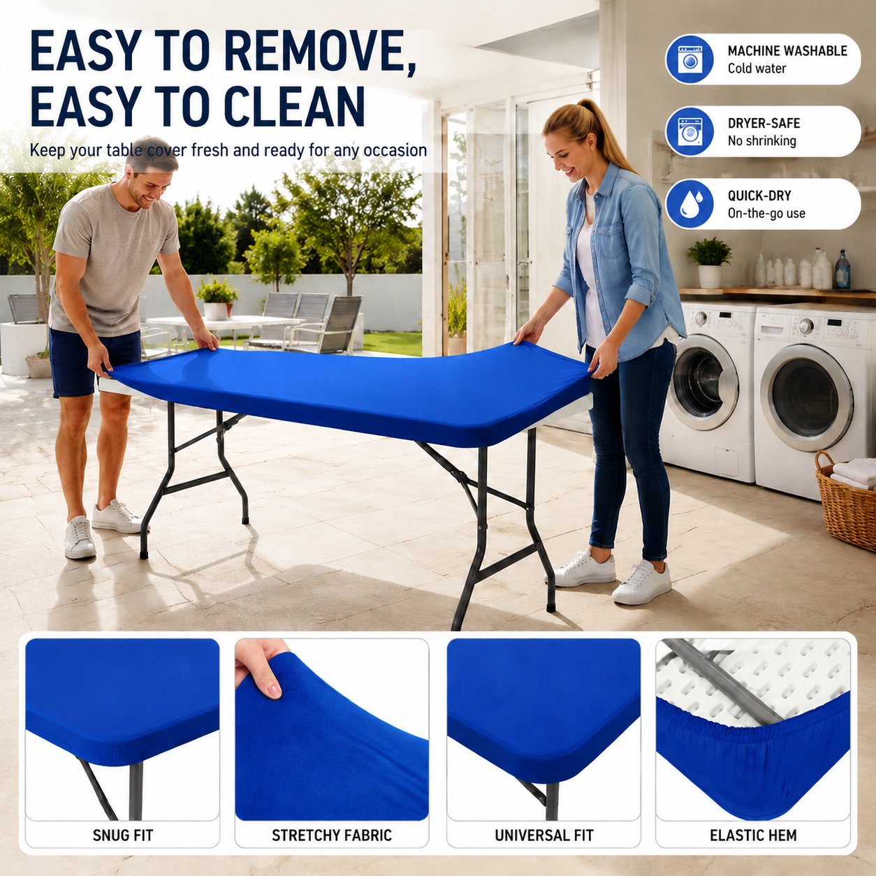 🛋️ Waterproof Stretchy Table Cover